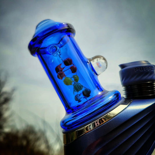 "Blue DNA" Dry Top By Calibear Glass