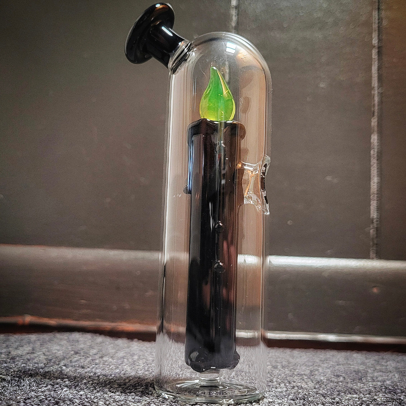 "Jet Black Ion UV Candle"  Dr.Dabber Switch Go Attachment By Meademade Glass