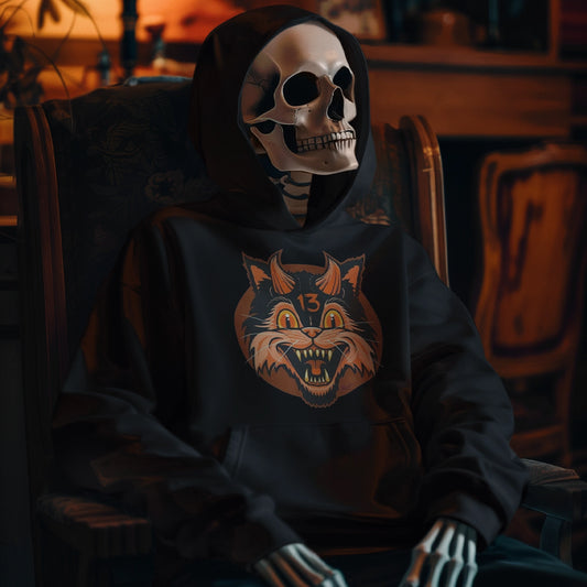"Bad Luck Alley Cat" Hoodie by Horrornaments