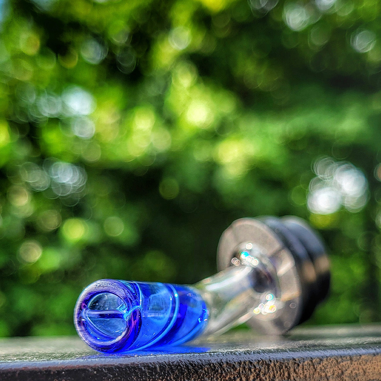 "Blue" Rotini 45 Stem Spinner Puffco Pivot Tip By Nope2Dope