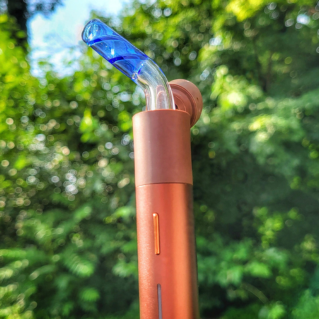 "Blue" Rotini 45 Stem Spinner Puffco Pivot Tip By Nope2Dope
