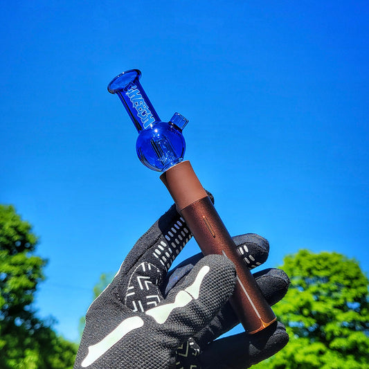 "Blue Playful Beaker" Pivot Tip By Cheech Glass