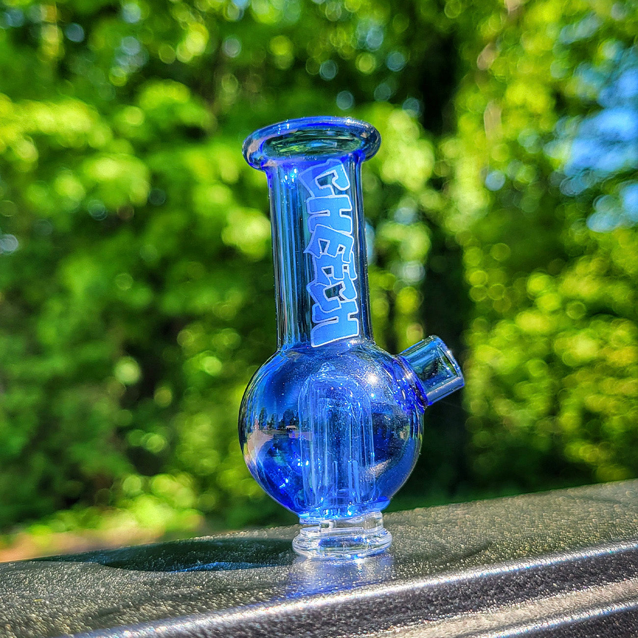 "Blue Playful Beaker" Pivot Tip By Cheech Glass