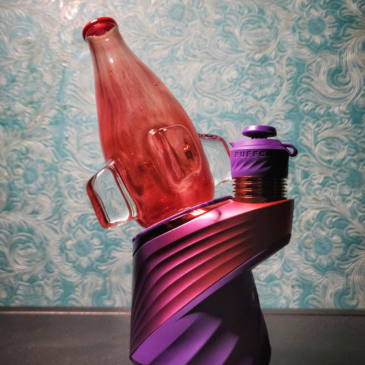 "Cherry Nuka Cola UV" Puffco Dry Top By Alec Blows Glass