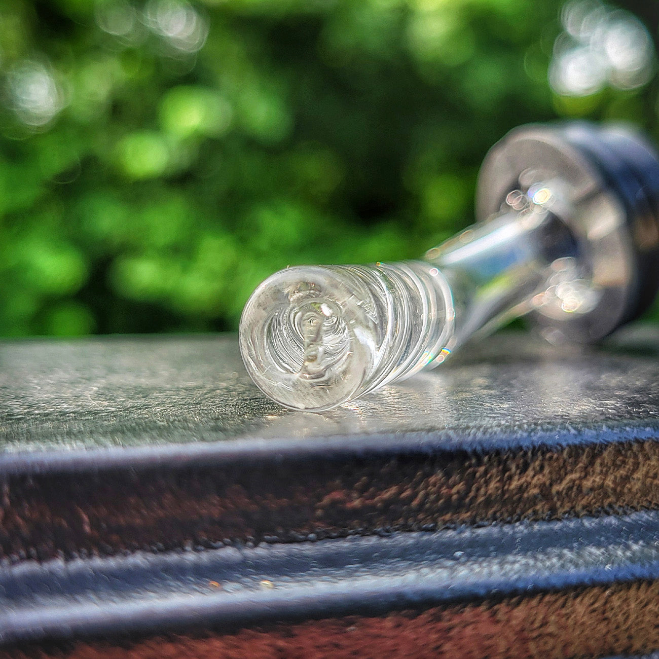 "Clear" Rotini 45 Stem Spinner Puffco Pivot Tip By Nope2Dope