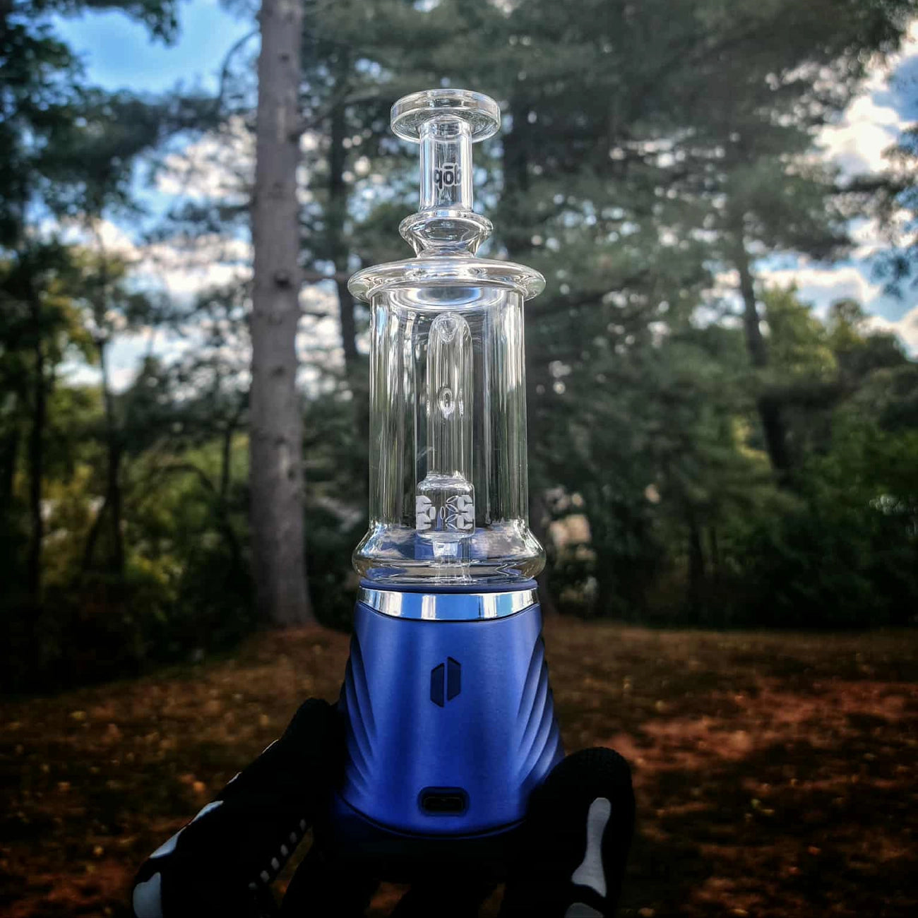 "Clear Seed Perc Chugger" Puffco Attachment By Dop Glass