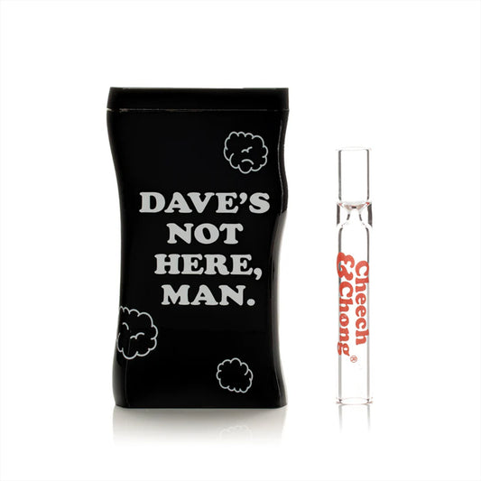 "3.8" Dave's Not Here Dugout" By Cheech & Chong Glass