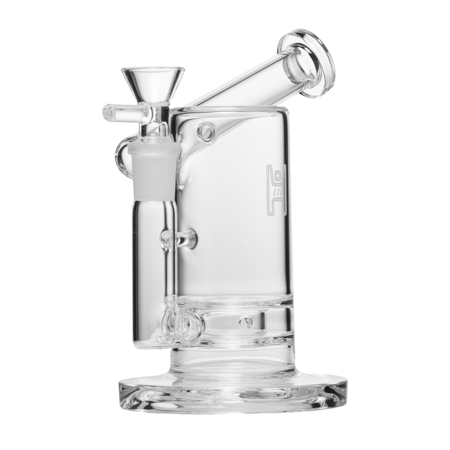 "6" Clear Sidecar" Bubbler By Human Grade Glass