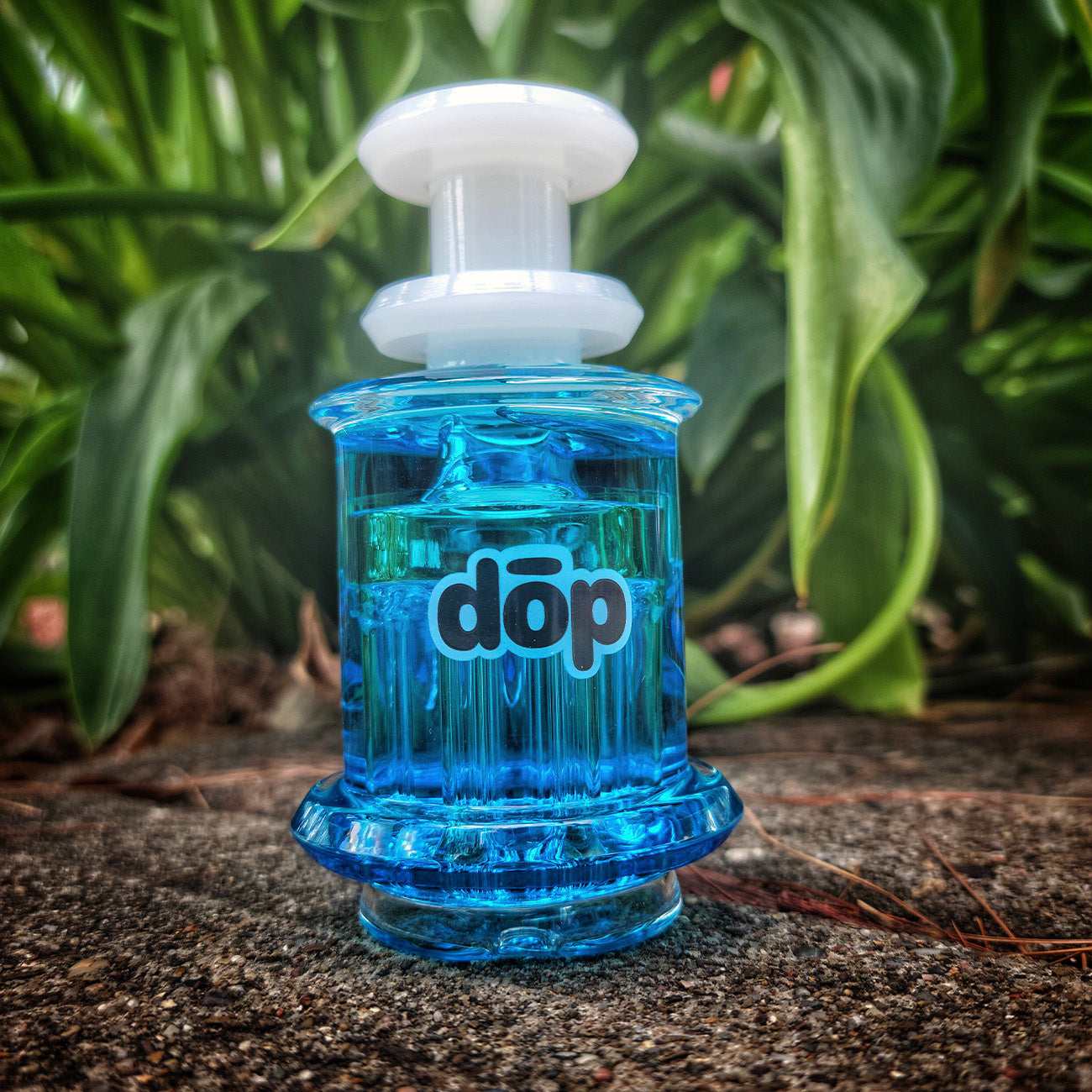 "Blue Glycerin" Puffco Attachment By Dop Glass