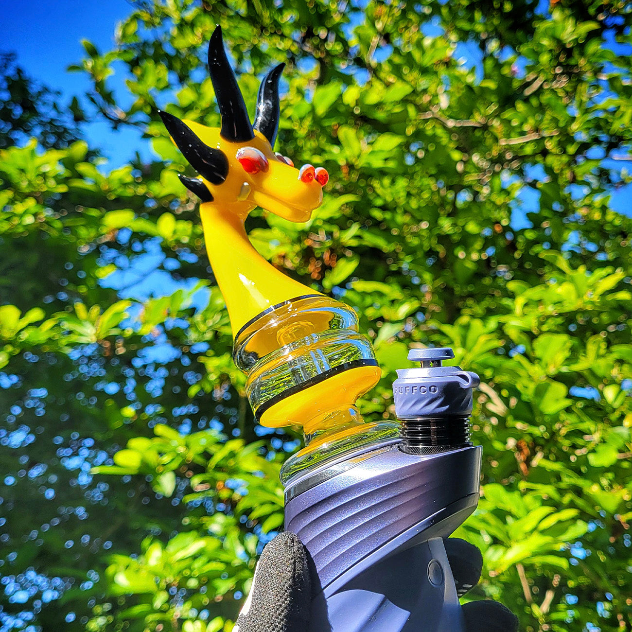 "Yellow Dragon" Puffco Attachment