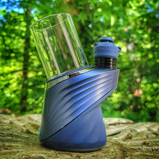 "Clear" Dual Core Puffco Attachment By Finn Glass