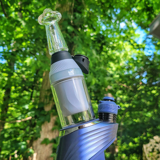 Dual Core Puffco Attachment By Finn Glass X Nope2Dope Pivot To Core Adapter Combo