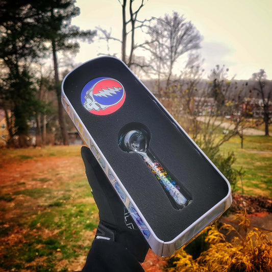 "Dancing Skeleton Collectible Bus" Handpipe Set By Grateful Dead & Gear Premium