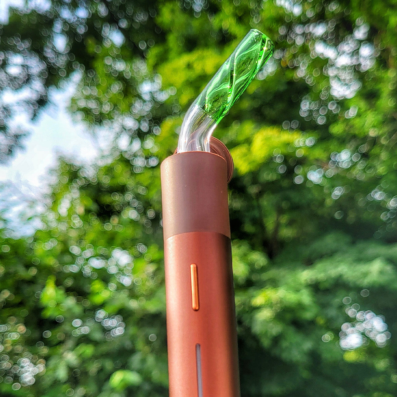 "Green" Rotini 45 Stem Spinner Puffco Pivot Tip By Nope2Dope