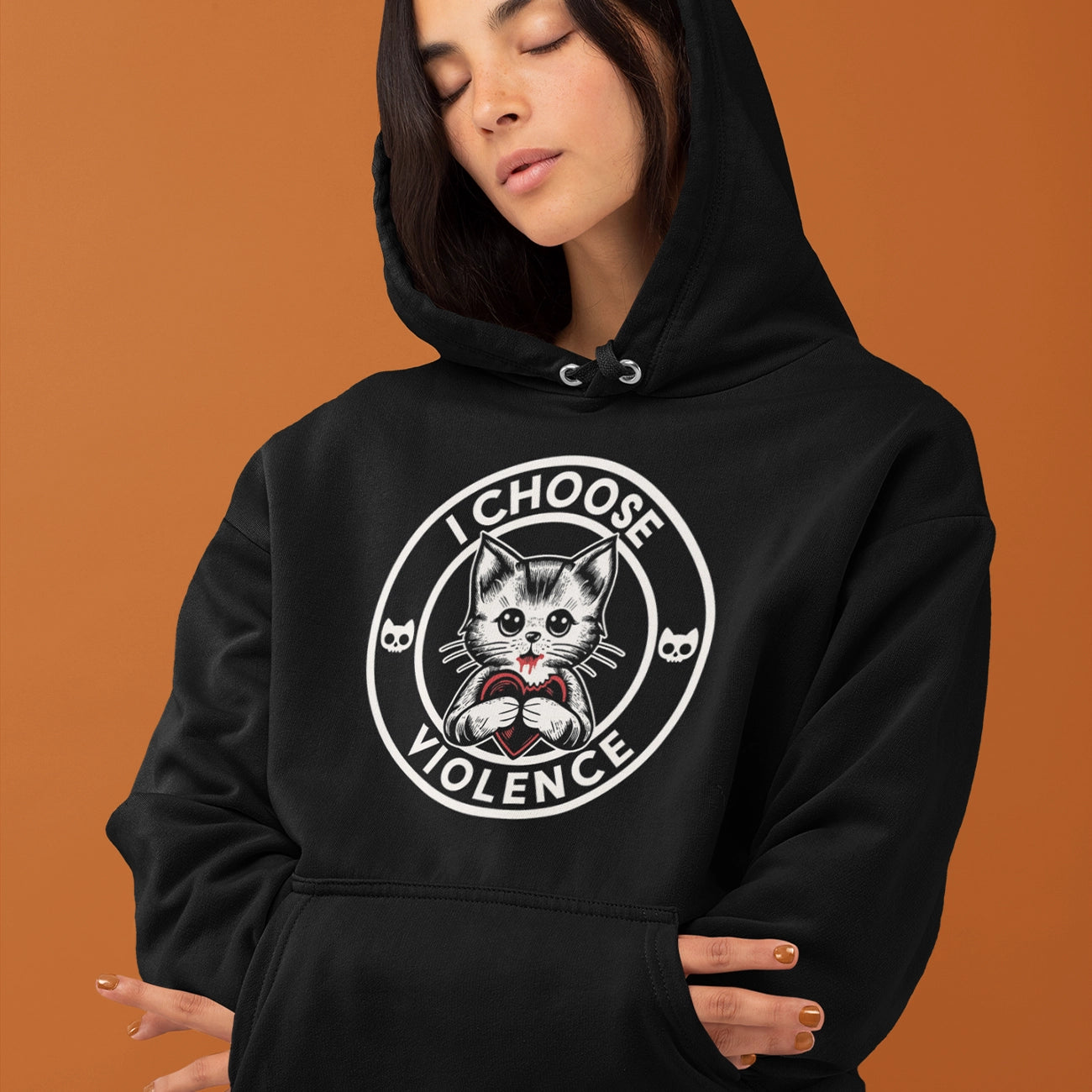 "I Choose Violence" Pullover Hoodie By Cartel Ink