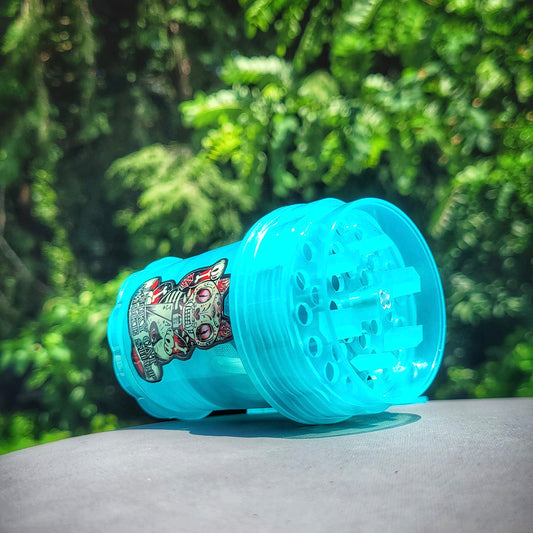 "Light Blue" Lucky Cat Herb Saver Grinder (Limited Edition)