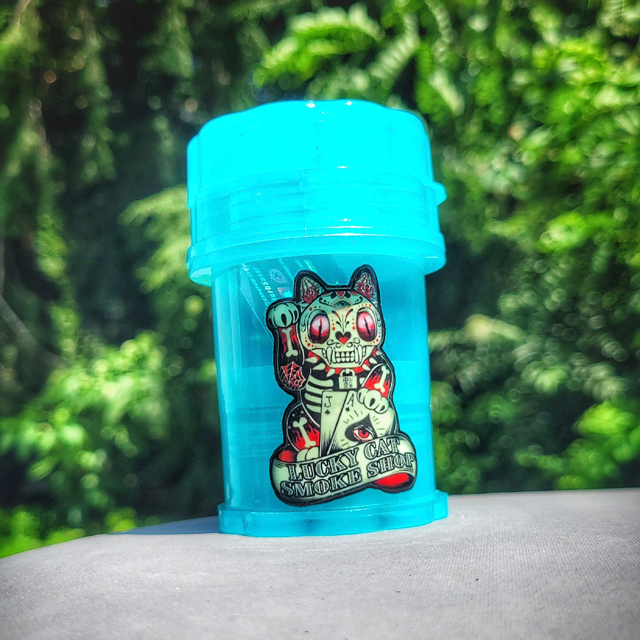 "Light Blue" Lucky Cat Herb Saver Grinder (Limited Edition)