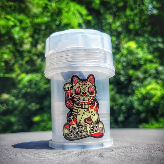 "Clear" Lucky Cat Herb Saver Grinder (Limited Edition)