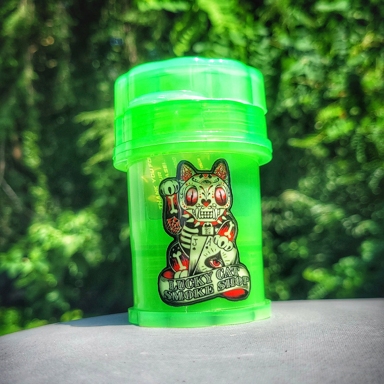 "Green" Lucky Cat Herb Saver Grinder (Limited Edition)