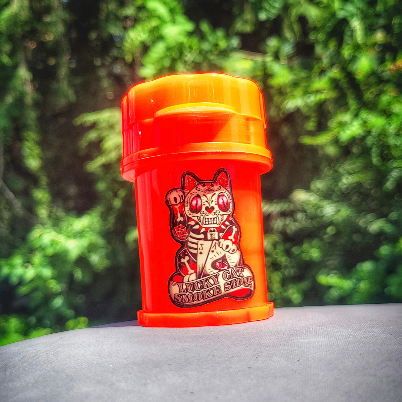 "Red" Lucky Cat Herb Saver Grinder (Limited Edition)