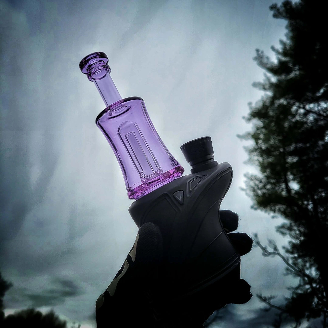 "Lavender Chugger" Focus.V Attachment By Greek Glass