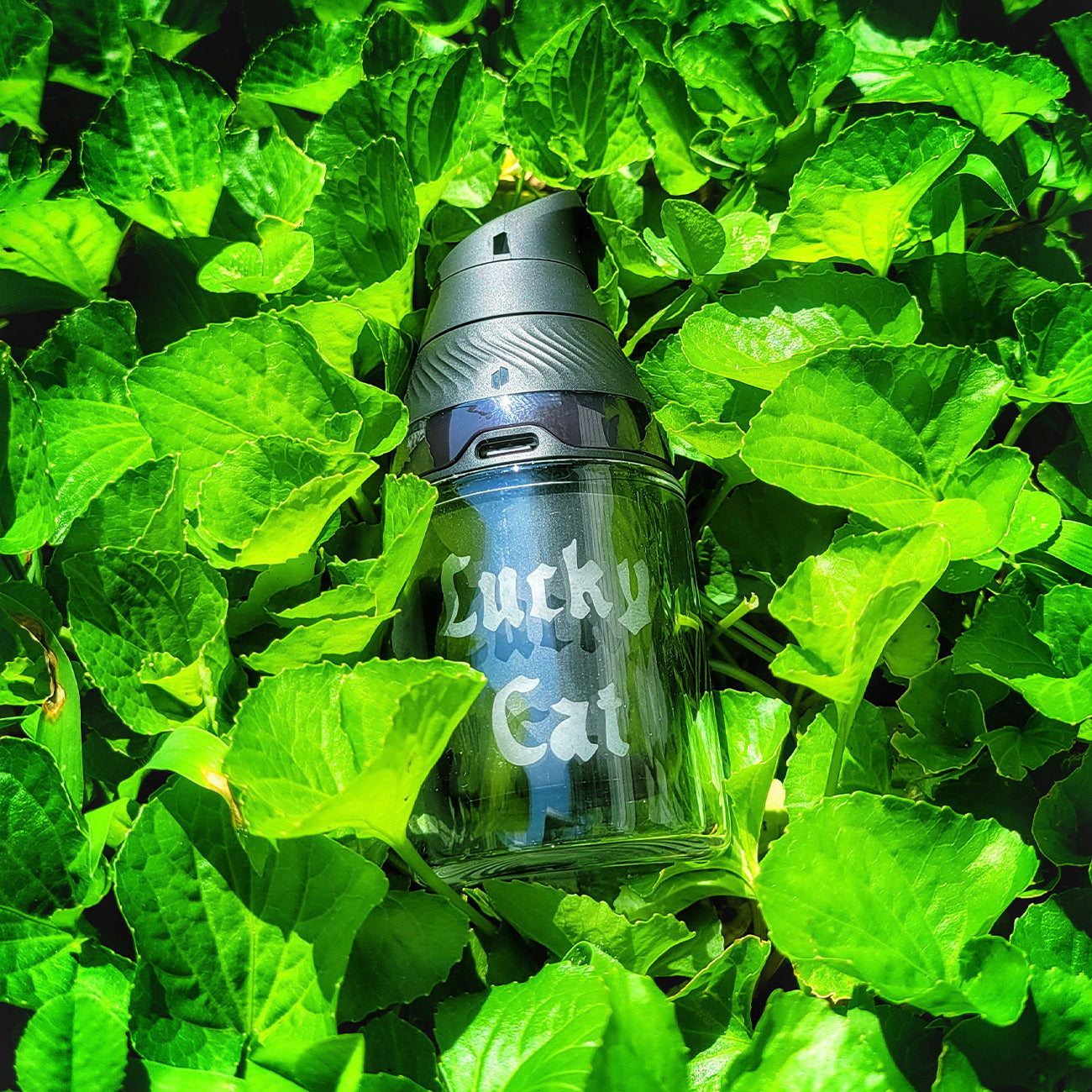 Limited Edition "Lucky Cat" Clear Puffco Proxy Core Cup By Finn Glass