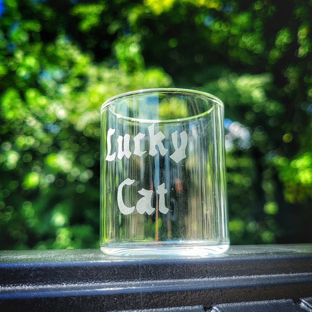 Limited Edition "Lucky Cat" Clear Puffco Proxy Core Cup By Finn Glass