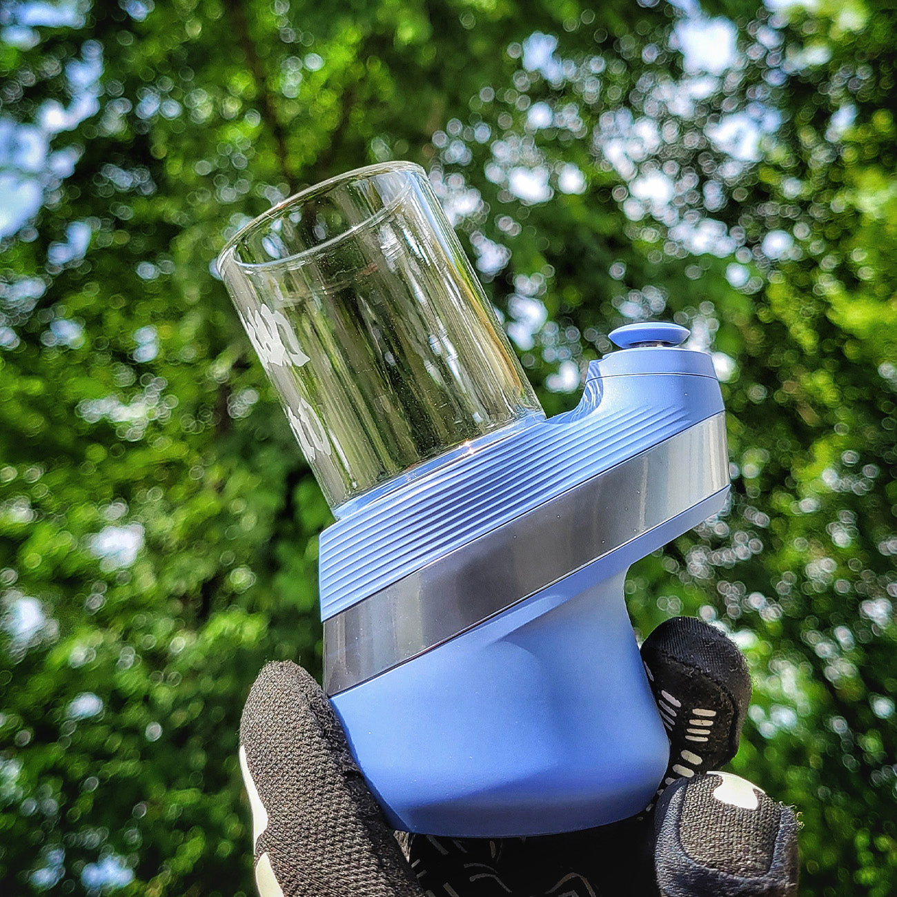 Limited Edition "Lucky Cat Clear" Dual Core Puffco Attachment By Finn Glass