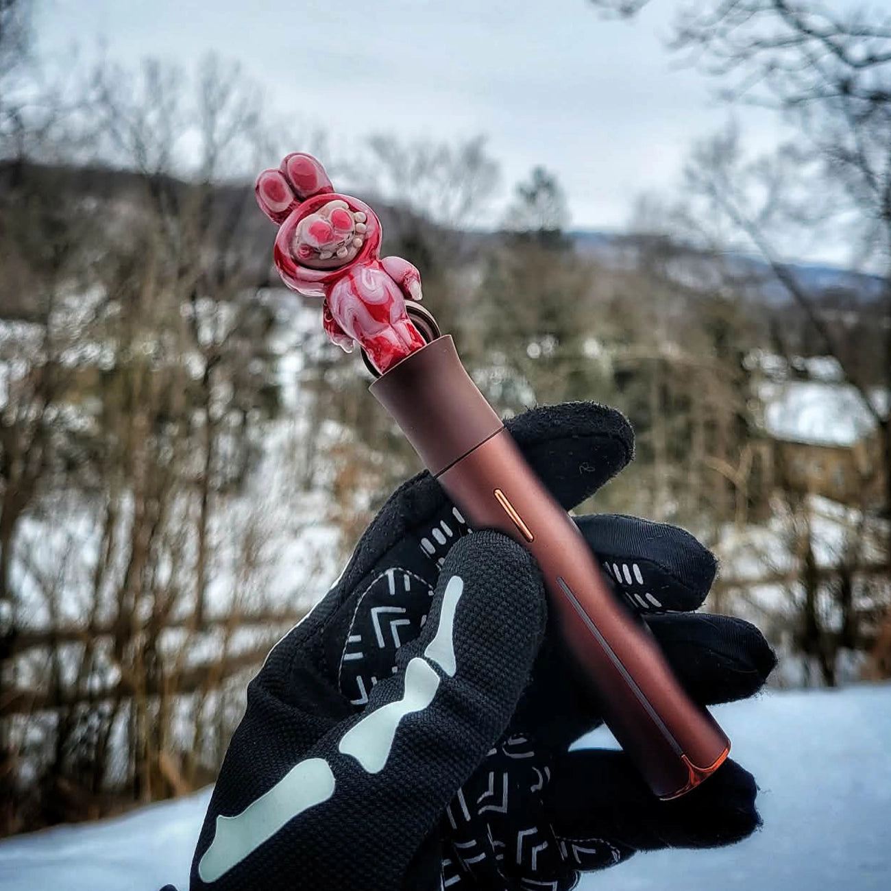 "Love Lapufpuf" Pivot Tip By Tammy Baller Glass