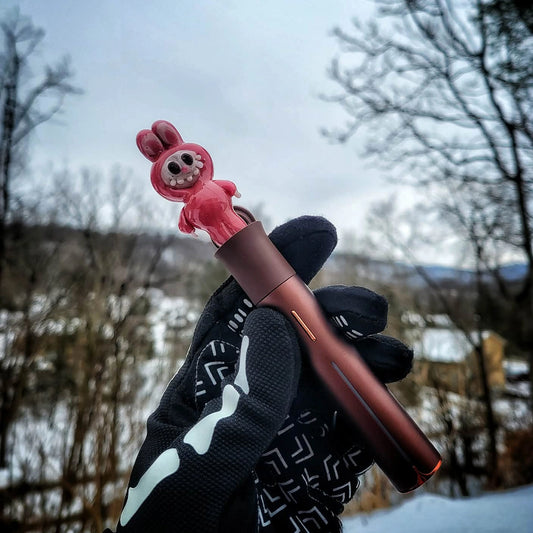 "Lychee Lapufpuf" Pivot Tip By Tammy Baller Glass