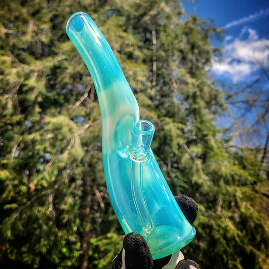 "6" Marina Curved Bottle" 10mm Rig By MC's Glass