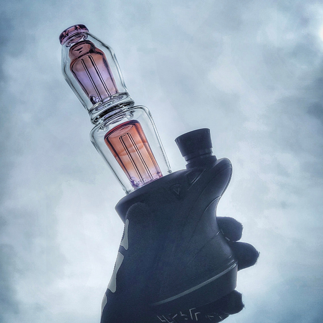 "Pink Slyme" Dual Coffin Focus.V Attachment By Mac Savage Glass