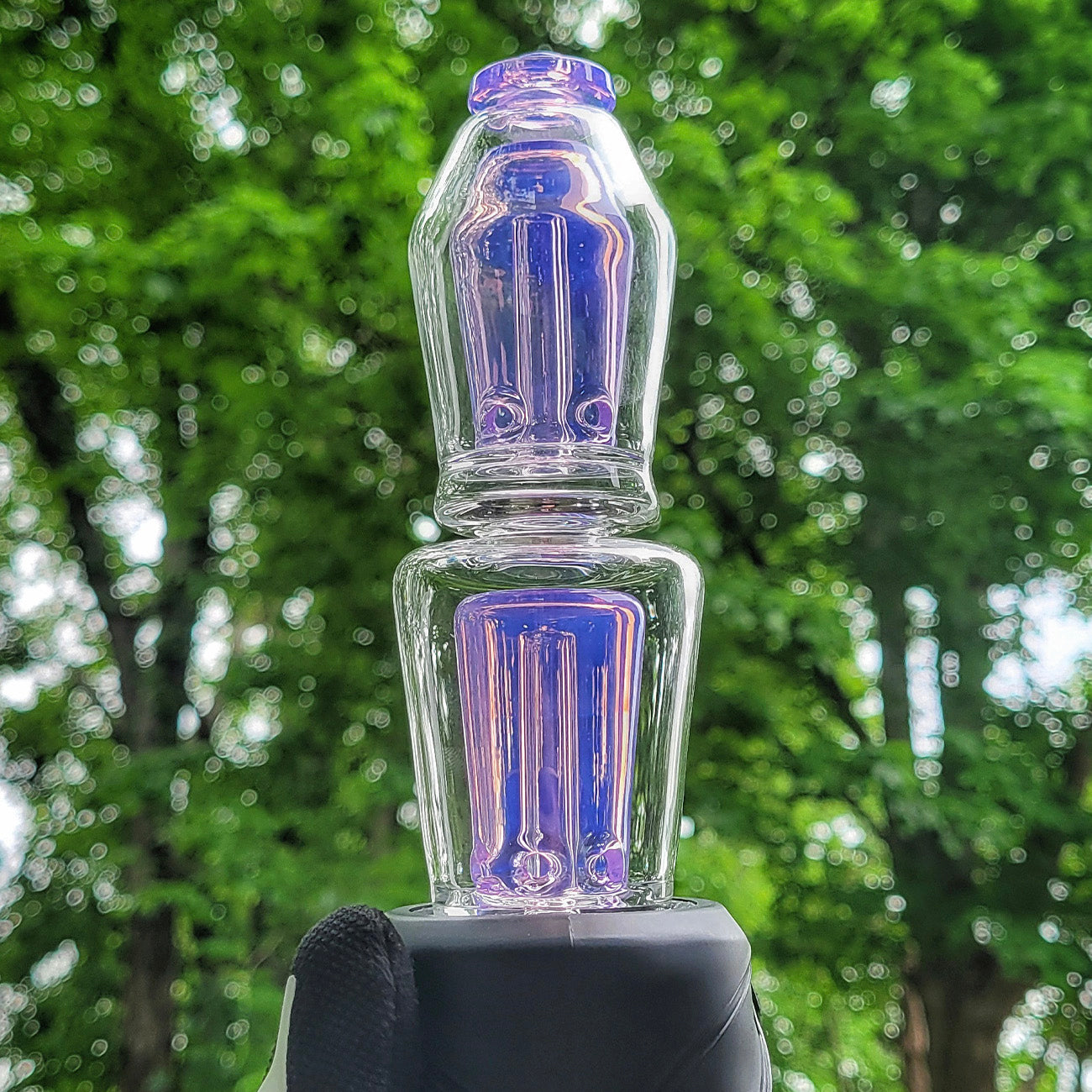 "Pink Slyme" Dual Coffin Focus.V Attachment By Mac Savage Glass