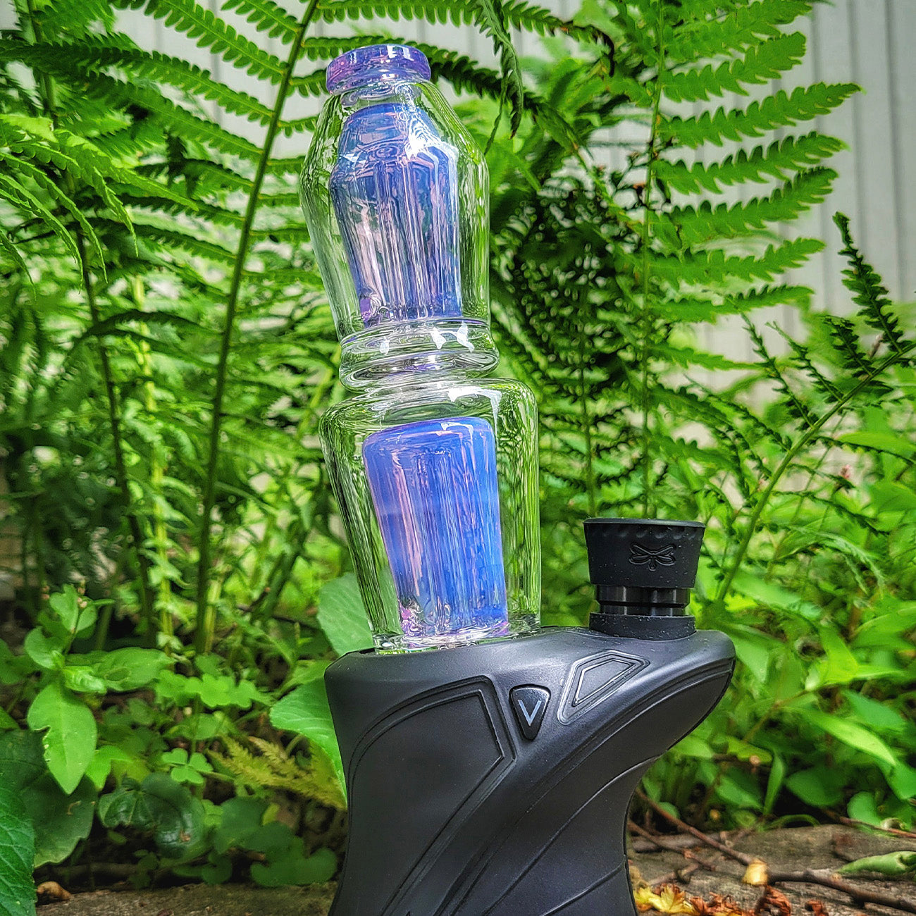 "Pink Slyme" Dual Coffin Focus.V Attachment By Mac Savage Glass