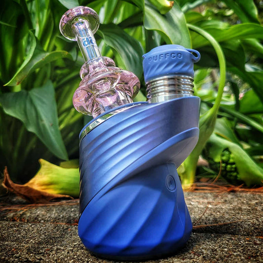 "Pink Dry Bell" Puffco Dry Top By Dop Glass