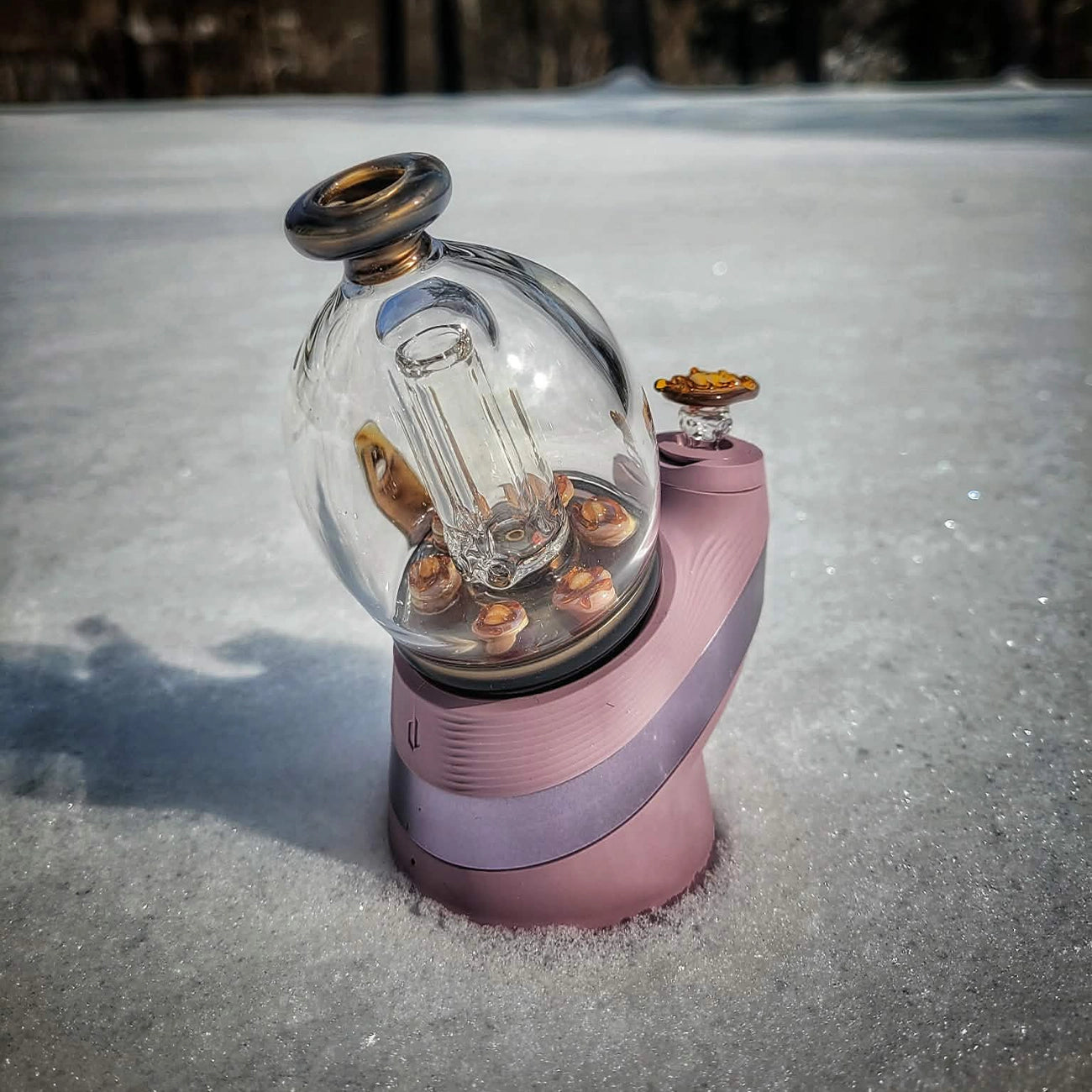 "French Toast & Pancake" Puffco Top & Joystick Combo By Soul Masta Glass
