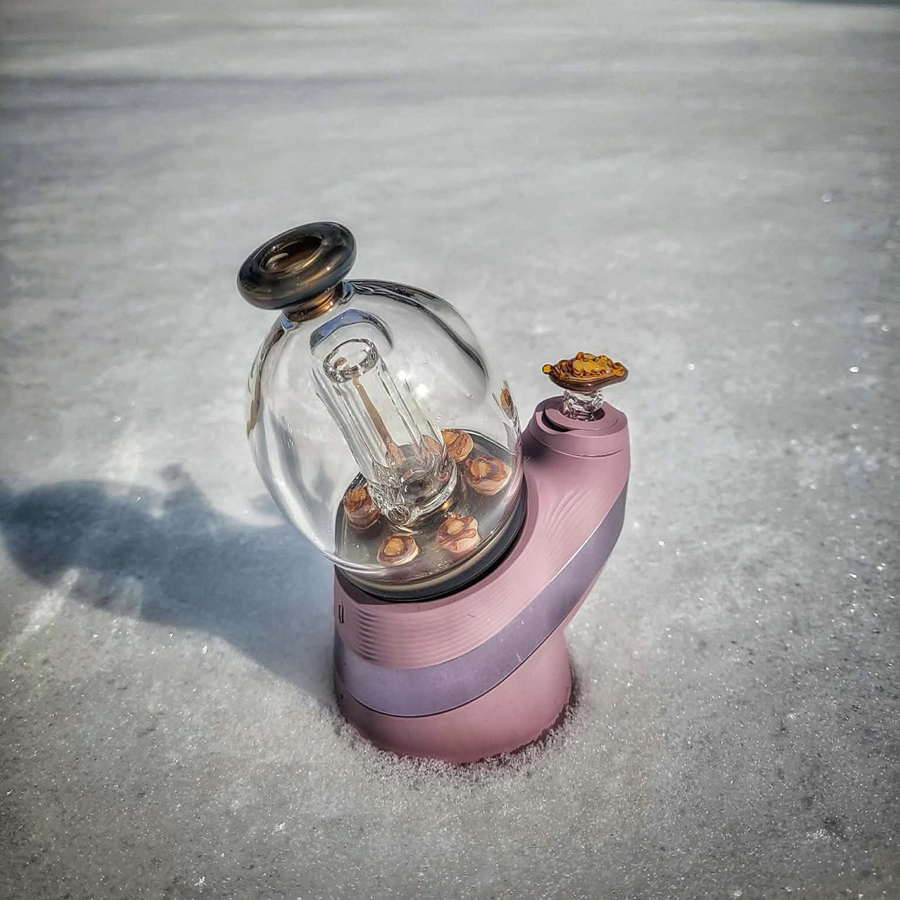 "French Toast & Pancake" Puffco Top & Joystick Combo By Soul Masta Glass