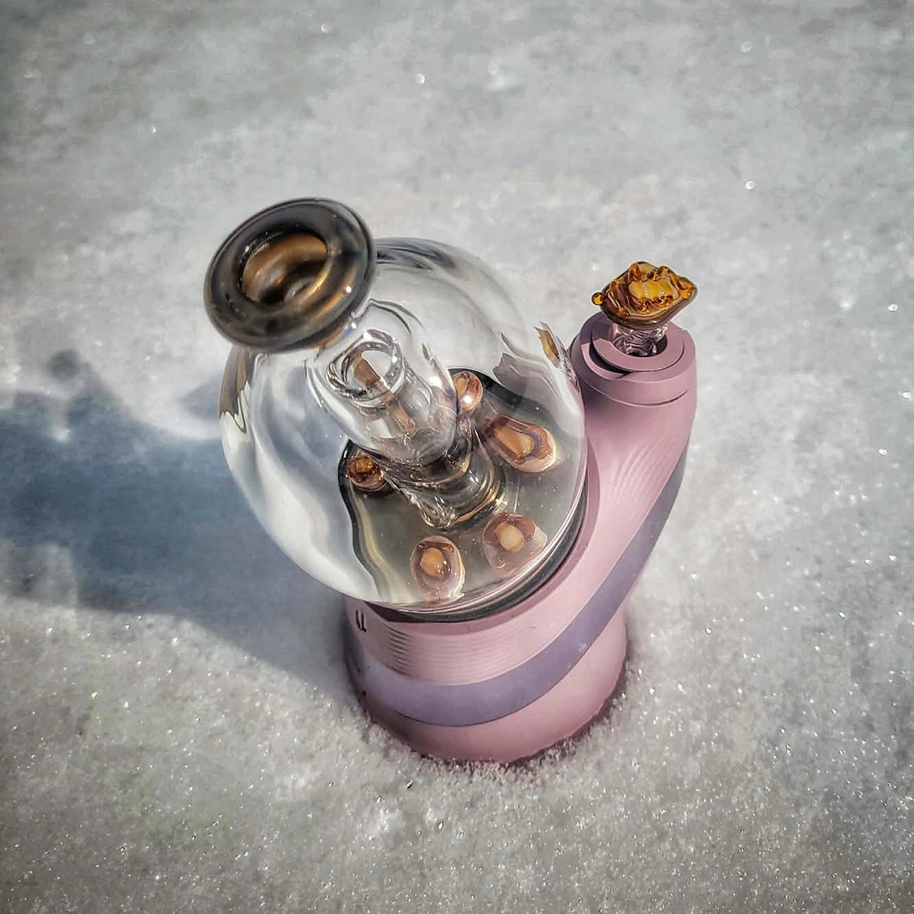 "French Toast & Pancake" Puffco Top & Joystick Combo By Soul Masta Glass