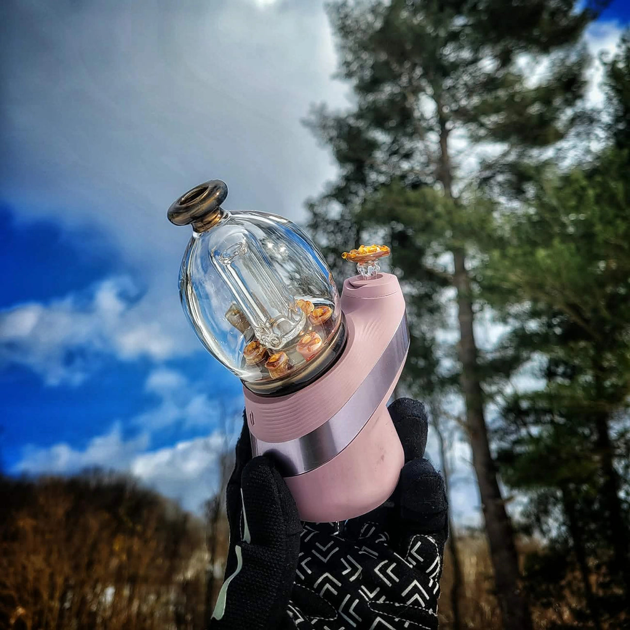 "French Toast & Pancake" Puffco Top & Joystick Combo By Soul Masta Glass