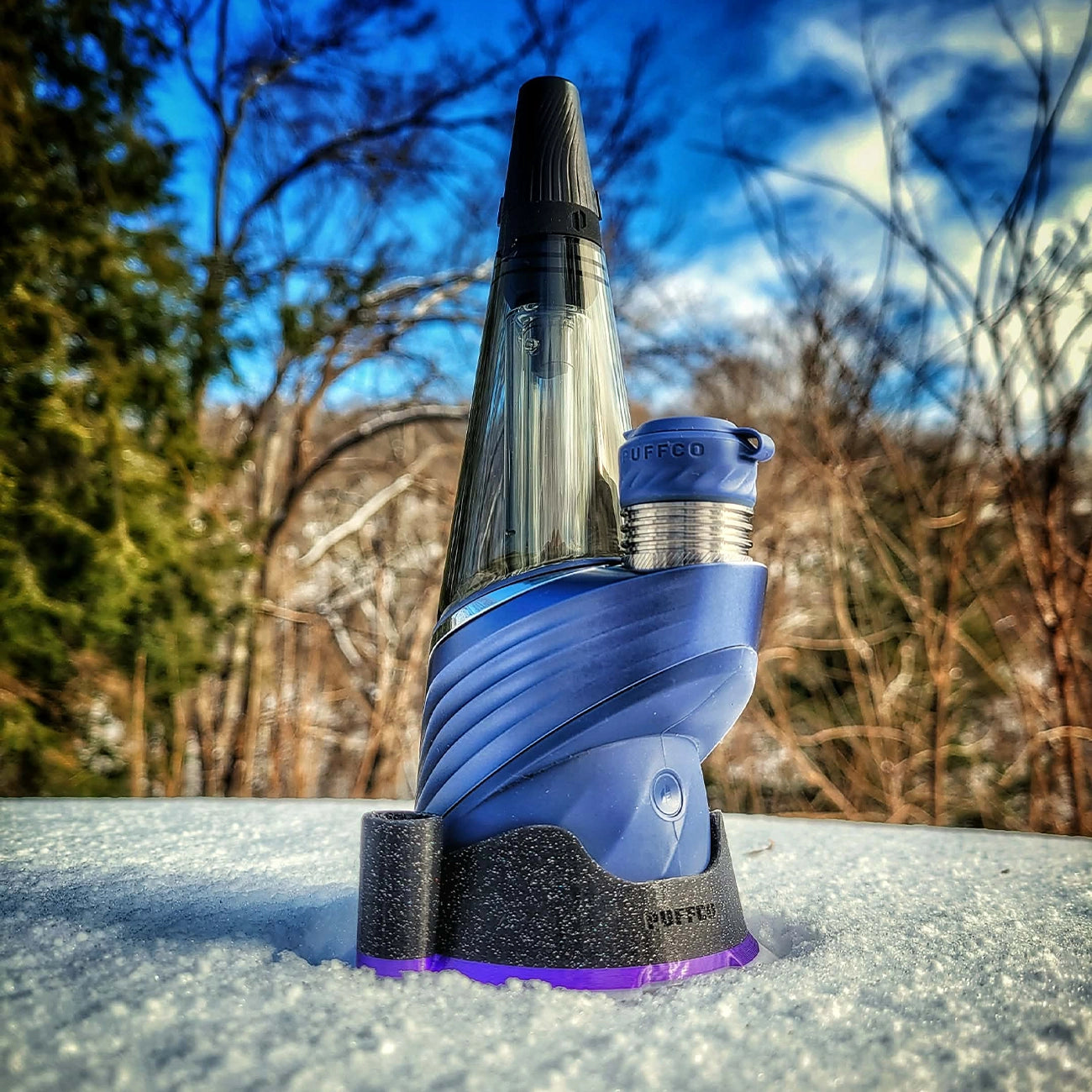 "Purple Galaxy" Puffco Stabilizing Base By Derek Holtzapfel