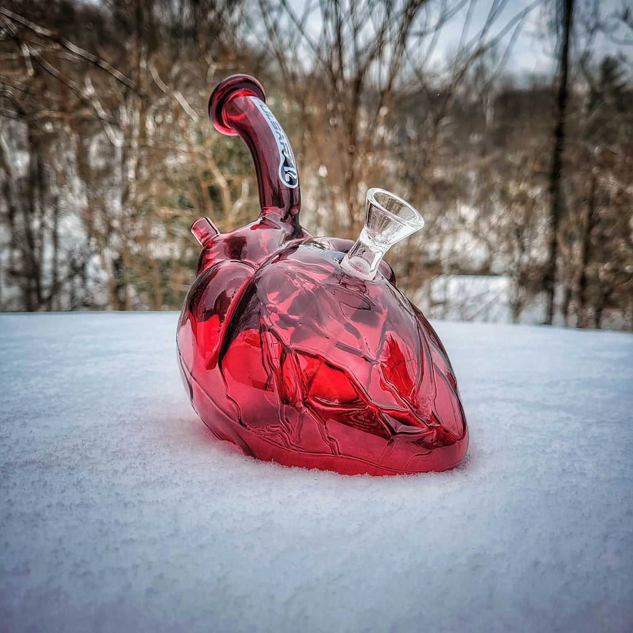 "Be Still My Heart" Waterpipe By Pulsar Glass