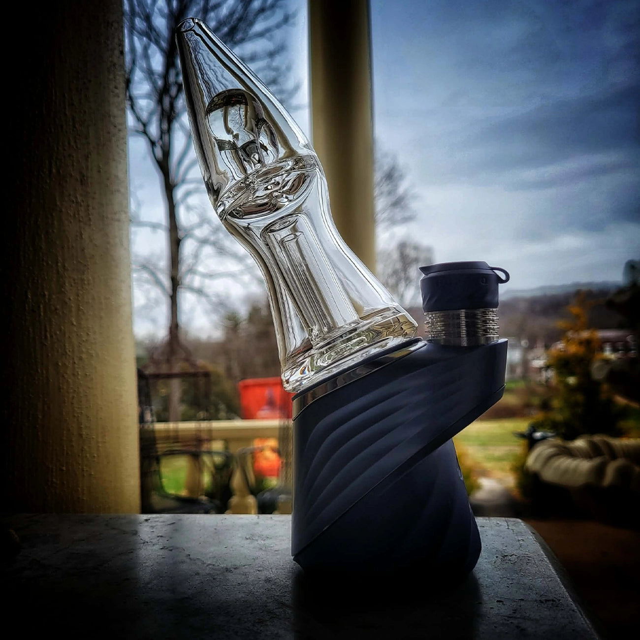 "Lava Lamp" Puffco Attachment By Greek Glass