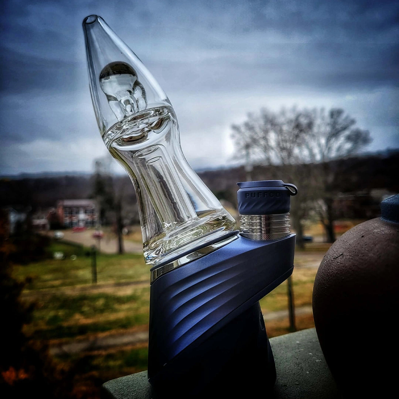 "Lava Lamp" Puffco Attachment By Greek Glass