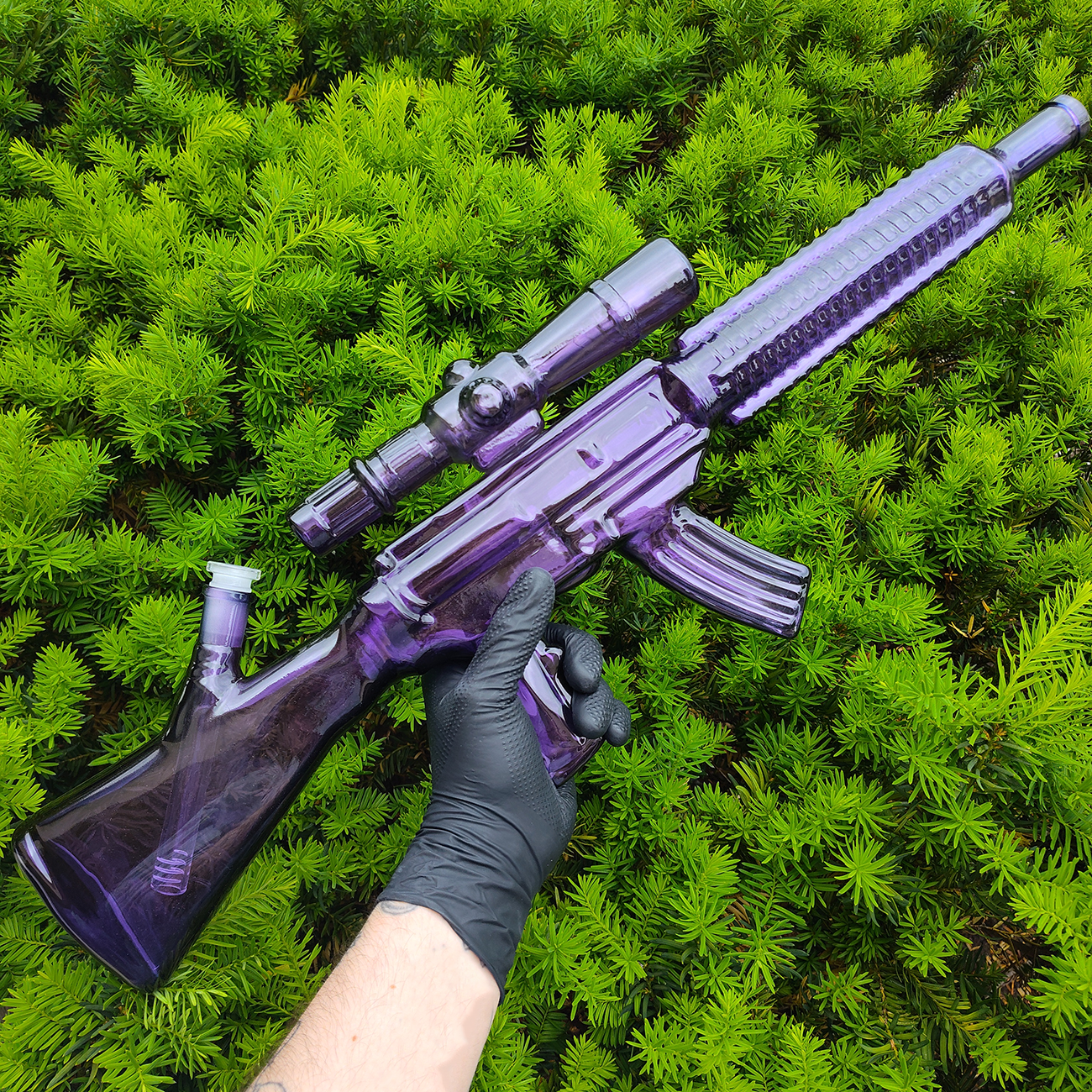 Purple Machine Gun Waterpipe