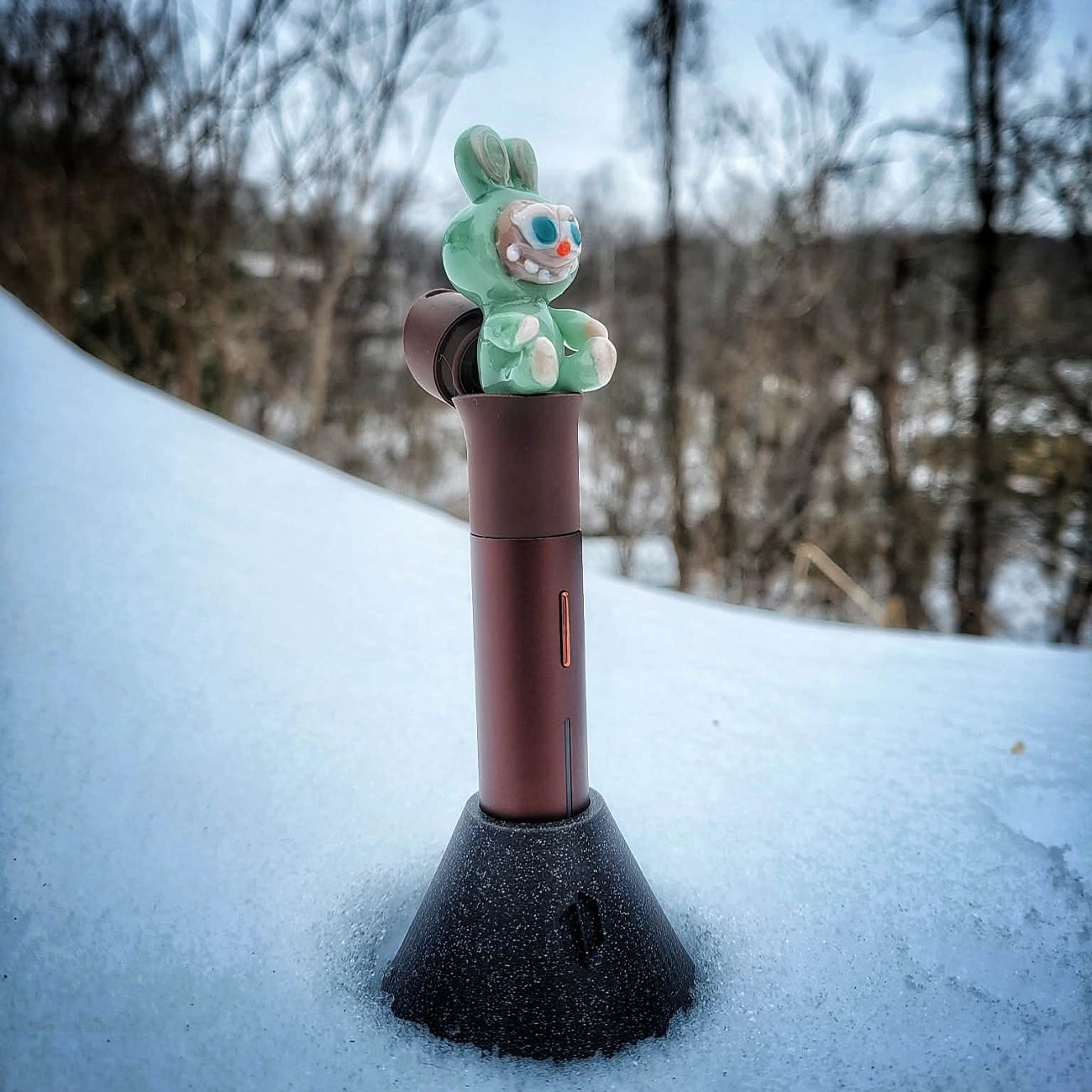 "Ququ Lapufpuf" Pivot Tip By Tammy Baller Glass