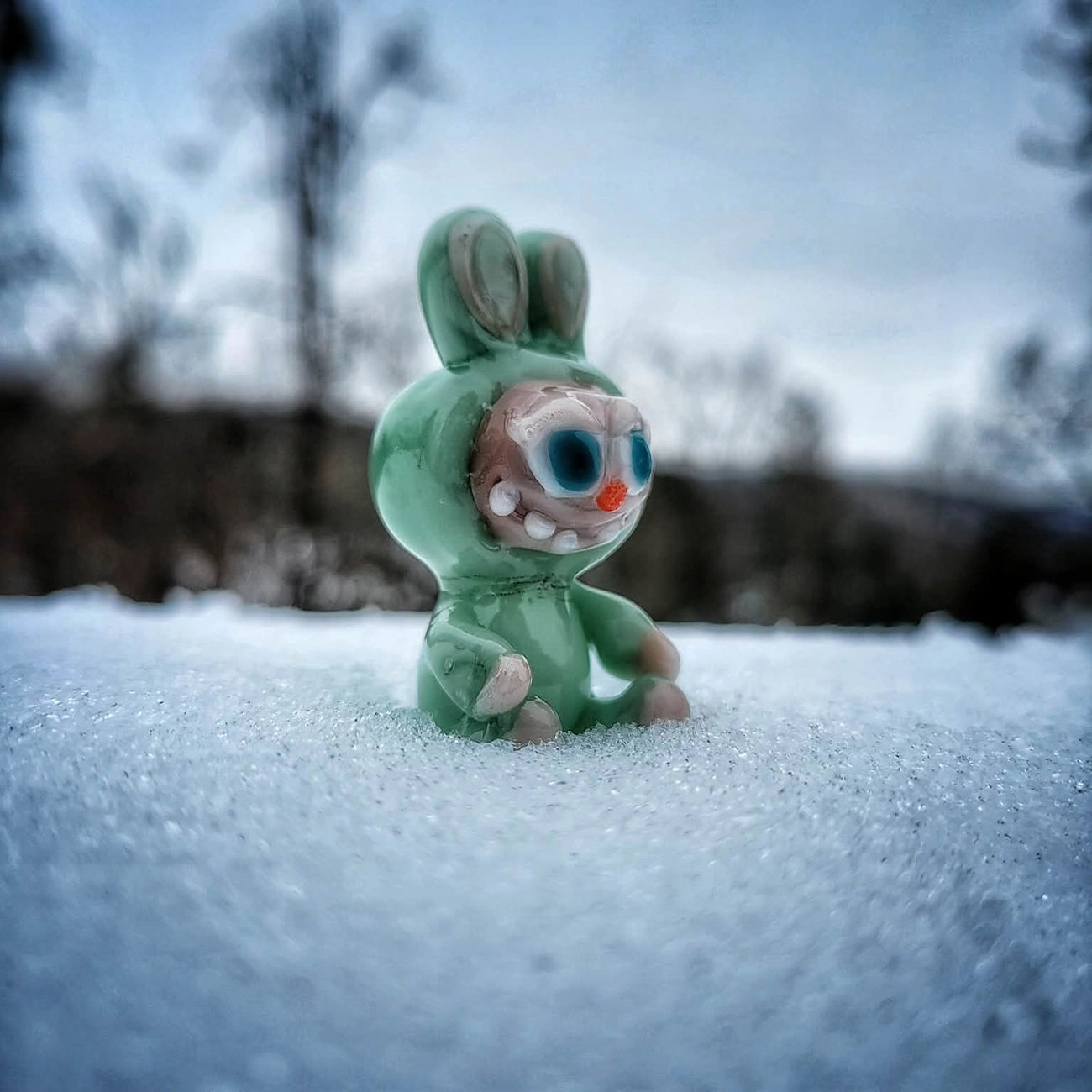 "Ququ Lapufpuf" Pivot Tip By Tammy Baller Glass