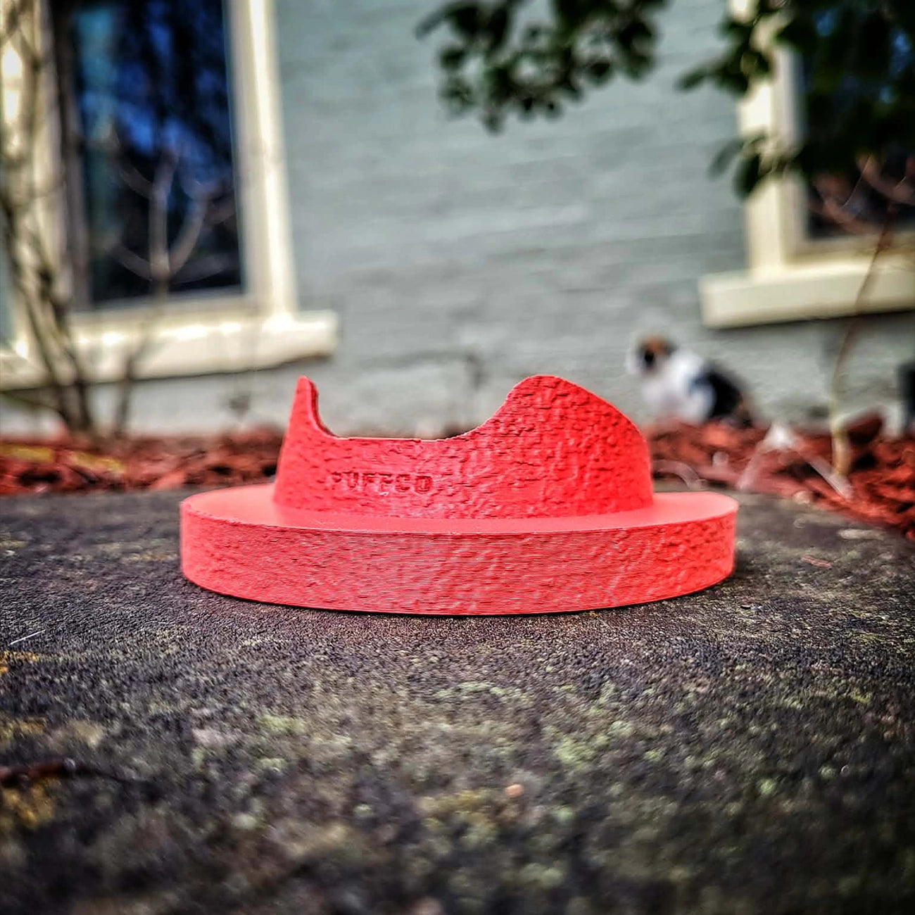 "Red Landing Pad" Peak Pro Stabilizer Base By Finn Glass