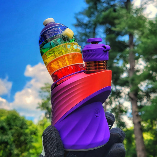 "Rainbow Potato" Puffco Attachment By Alec Blows Glass