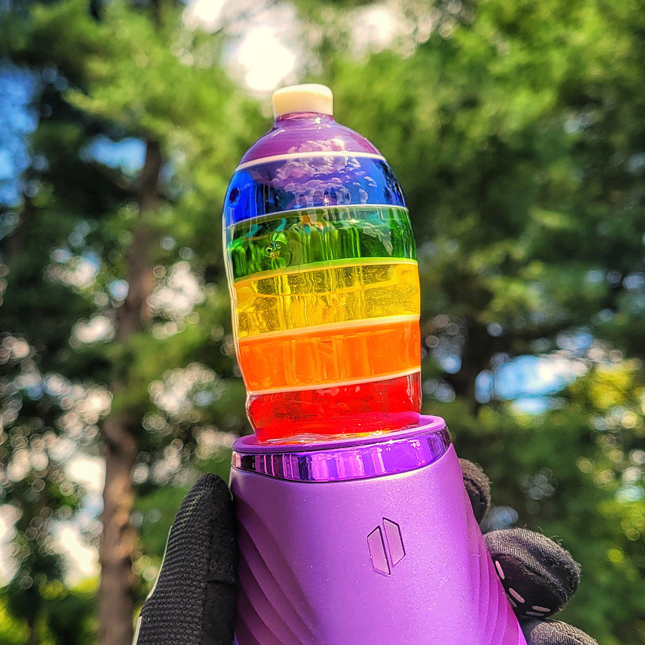 "Rainbow Potato" Puffco Attachment By Alec Blows Glass