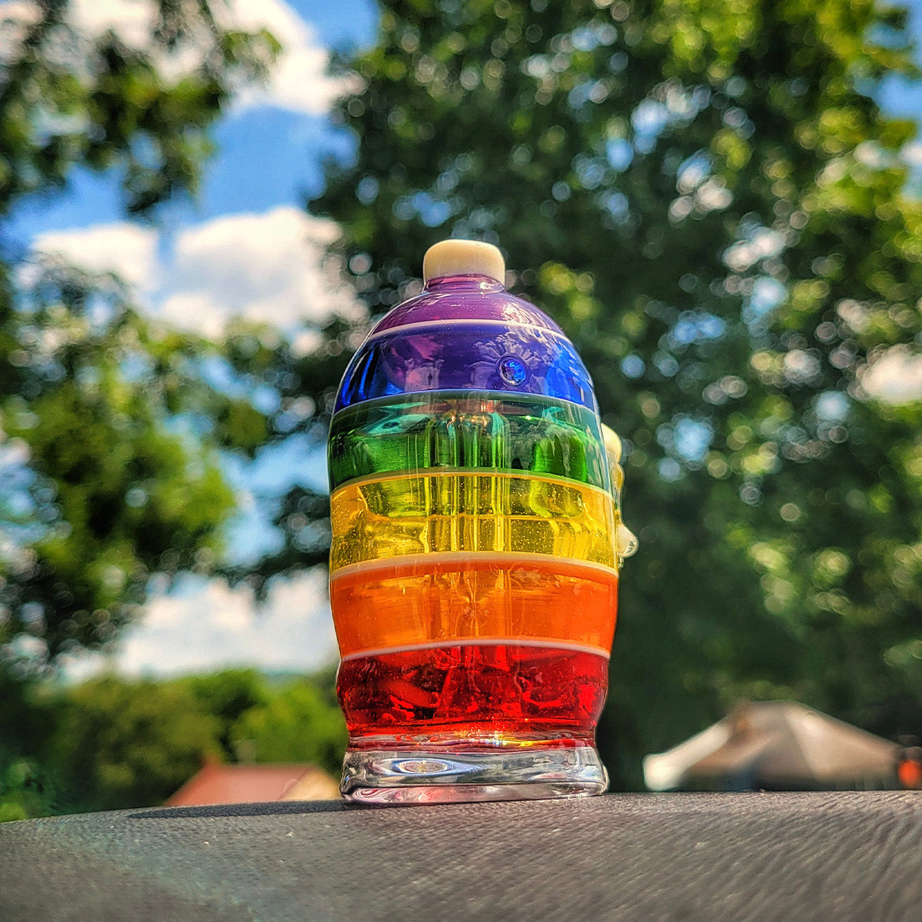 "Rainbow Potato" Puffco Attachment By Alec Blows Glass